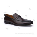 ANAX Herren Slip on Loafer Leder Freizeitschuhe